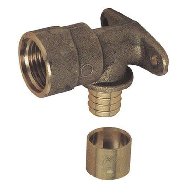 Applique à glissement femelle - Série longue - PER Ø16 - coude femelle 15/21