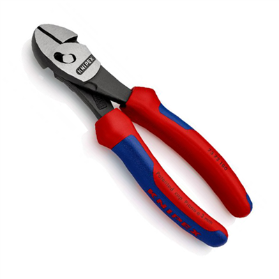 Pince coupante de côté Twin Force Knipex - Longueur 180 mm - Poignées gainées