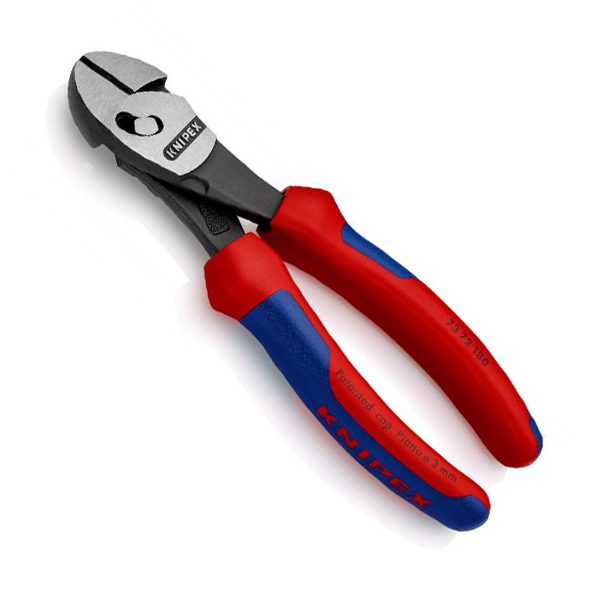Pince coupante de côté Twin Force Knipex - Longueur 180 mm - Poignées gainées