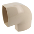 Coude ovoïde Nicoll pour tube de descente 90x56 mm - Angle 90° - Mâle/Femelle - Techtan - Sable