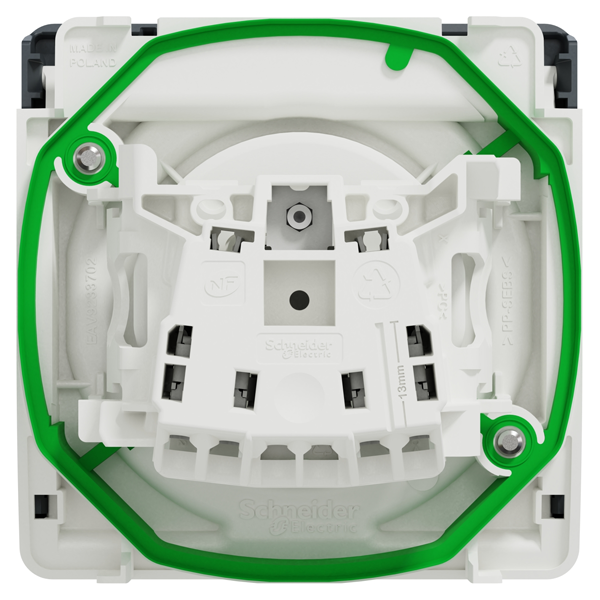 Prise de courant 2P+T Schneider Mureva Styl - IP55 - IK08 - gris anthracite - 16A 250V