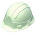 Casque chantier réglable Opale blanc avec garniture frontale - 6 points d'ancrage Taliaplast