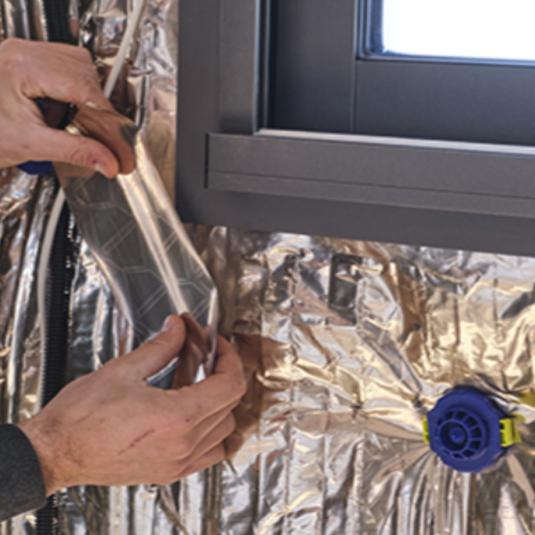 Bande adhésive pour isolants réflecteurs à face cuivrée - Hybris Tape JL - 200 MM x 20,00 M