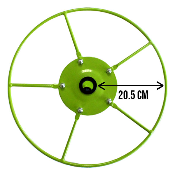 Dévidoir mural métallique Edia pour tuyau d'arrosage de 50 mètres diamètre 15 mm - vert et noir