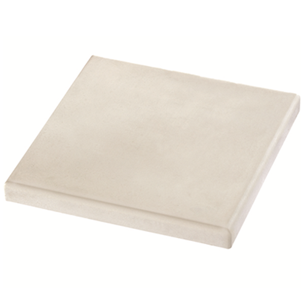Chapeau de pilier plat en béton lisse Fabemi - 50,0 CM x 50,0 CM - ép. 4,50 CM - Blanc