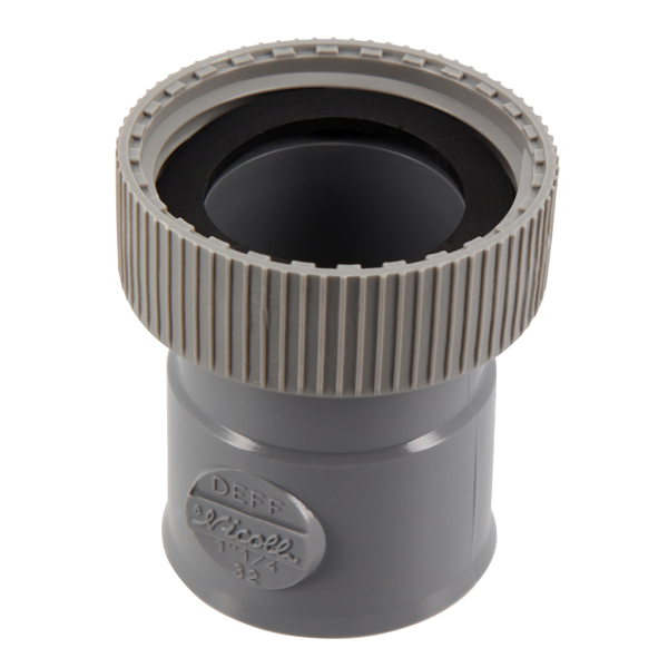 Douille à écrou prisonnier Femelle/Femelle pour écrou 33x42 - DEFF Nicoll - Ø32 mm