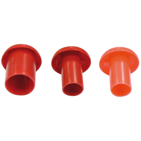 Embout de sécurité rouge pour diamètre 8 à 20 mm Sac de 25