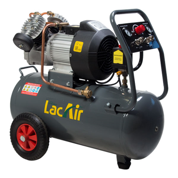 Compresseur Lacair MaxAir 20/50 monophasé 50 litres - Air restitué 12,8  m3/h 3.5 CV 10 bar