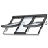 Fenêtre de toit Velux GGLS 3en1 - Rotation manuelle - Vitrage confort - WhiteFinish - 188,0 CM x 118,0 CM