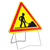 Panneau avertissement triangulaire pour routes normales - Danger chantier - AK5 - Classe T1