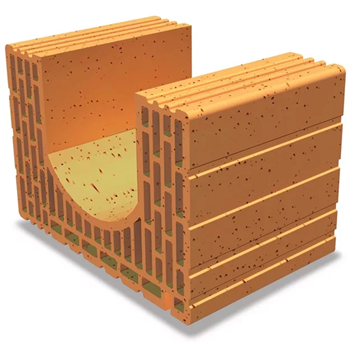 Brique linteau-chaînage Monomur rectifiée isolante Porotherm R37 - RC 70 - 250,0 MM x 375 MM x 249,0 MM