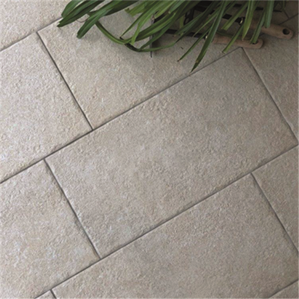 Carrelage sol extérieur effet pierre GRANCE - 60,0 CM x 30,0 CM - Ép.8,00 MM - Beige