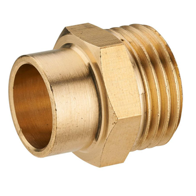 Mamelon laiton mâle G3/8 (12x17) pour tube cuivre diamètre 14 mm