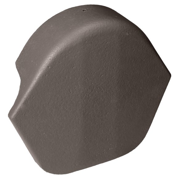 Fronton de rive universelle pour faîtière/arêtier de 42 à recouvrement - largeur 29 CM x hauteur 25,00 CM - Brun