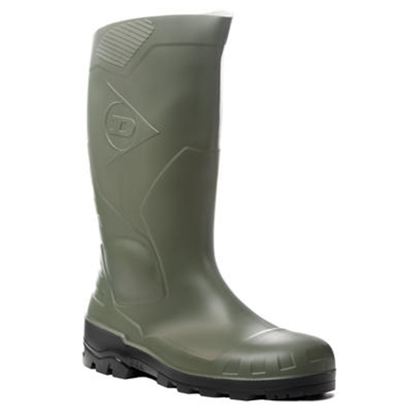 Bottes de sécurité et de pluie - PVC - D unlop Devon Safety - Vert Kaki - Taille