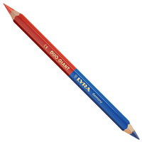 Crayon de marquage rouge et bleu DUO Lyra longueur 175 mm diamètre 10 mm