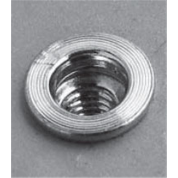 Ecrou aveugle cranté acier tête plate diamètre 10-30 épaisseur tôle 0.5 à 3.0 mm diamètre perçage 12.9 mm - boîte de 100