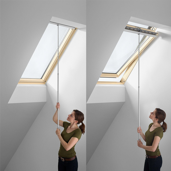 Canne télescopique Velux ZCT 200 pour store et fenêtre de toit - aluminium - longueur 100 à 180 cm