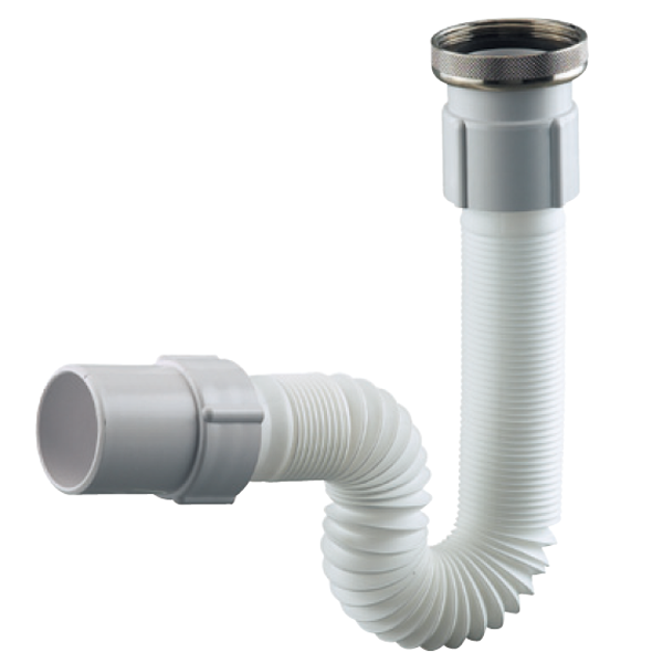 Flexible de vidange pour évier modulable et extensible Moduloflex - Ø40 - F 1’’1/2 écrou mobile