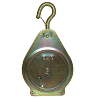 Poulie type Clic crochet avec linguet de sécurité pour cordage de 20 à 26 mm CMU 100 kg