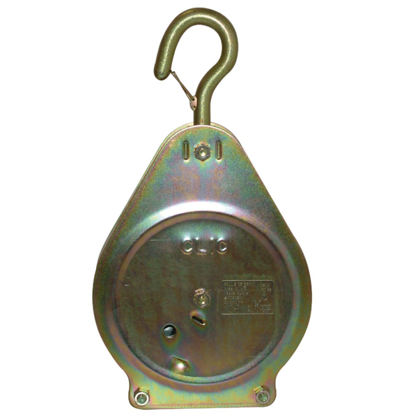 Poulie type Clic crochet avec linguet de sécurité pour cordage de 20 à 26 mm CMU 100 kg