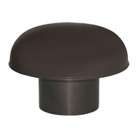 CHAPEAU DE VENTIL/MOUSTIQUAIRE DIAM 100 MARRON