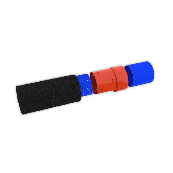 Manchon adaptateur pour drain de fondation Batidrain ou Batifibre -  PVC - diamètres 90 / 100 mm