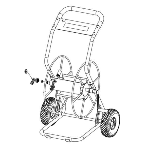 Coupleur coudé 3/4" pour tuyau d'arrosage 19 mm - Edia - Laiton