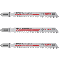 Lame scie sauteuse Bosch T144DHM Expert Hardwood Fast pour bois et composite -  lot de 3