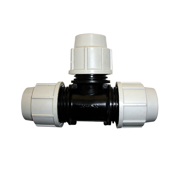 Raccord à compression arrosage enterré - Té Plasson égal Ø 25 mm - Polypropylène