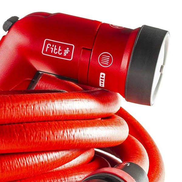 Tuyau d'arrosage extensible avec accessoires - Fitt Yoyo Go - 20 mètres - Rouge