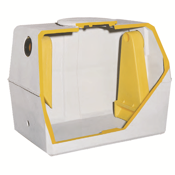 Bac dégraisseur en béton - B300B rectangulaire - 300 litres