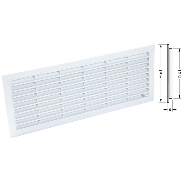 GRILLE MEN.RECT.A FERMETURE 150 MOUST