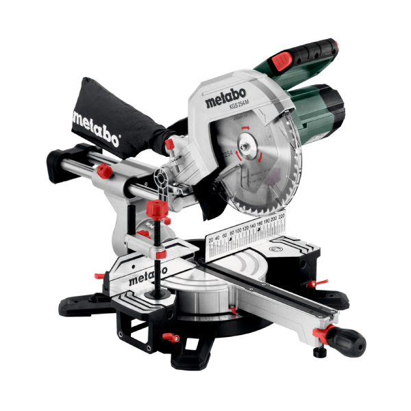 Scie à onglet radiale Metabo KGS 254 M - 1450 W - Pour lame de scie ⌀ 254 mm
