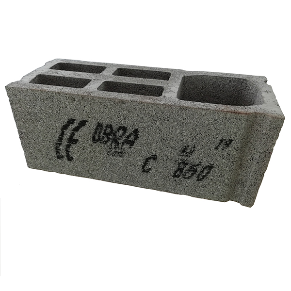 Bloc béton poteau rectifié à emboîtement 500 x 200 x 200 mm - B60 Obra