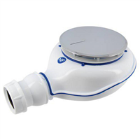 Bonde Turboflow 2 Nicoll pour receveur de douche - Sortie orientable - Diamètre 90 mm - Multi-matière