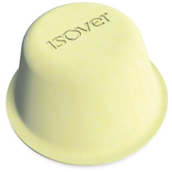 Protecteur de spot électrique en laine de verre incombustible pour combles perdus - Isospot Isover - boîte de 10