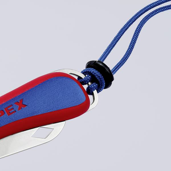 Couteau d'électricien Knipex lame pliante longueur 80 mm en acier inoxydable