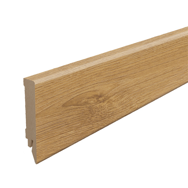 Plinthe MDF pour parquet stratifié Egger - Hauteur 80 mm - Ép.14 mm - Longueur 2,40 m - Chêne du Nord Naturel