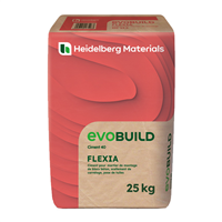 Ciment pour mortier de montage - evoBuild Flexia - type MC 12,5 - sac de 25 kg