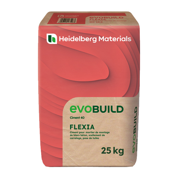 Ciment pour mortier de montage - evoBuild Flexia - type MC 12,5 - sac de 25 kg