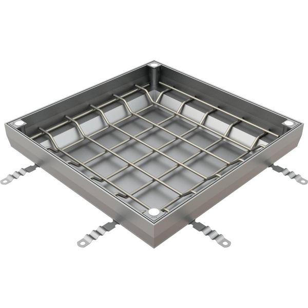 TRAPPE ACO UNIFACE ACIER INOXYDABLE 500X500MM H110MM C250 / 600KN