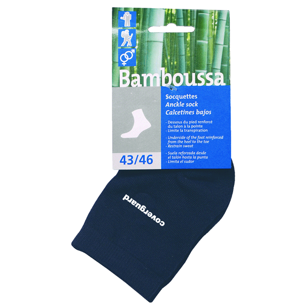 Chaussettes homme en fibres de bambou - respirantes - antibactériennes et anti-odeurs - Taille 39/42 grises