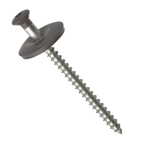 Vis bois Inox A2 pour tuile en faitage - TGS Torx - Gris graphite 7022 - 4,5 MM x 120,0 MM - Boîte de 50