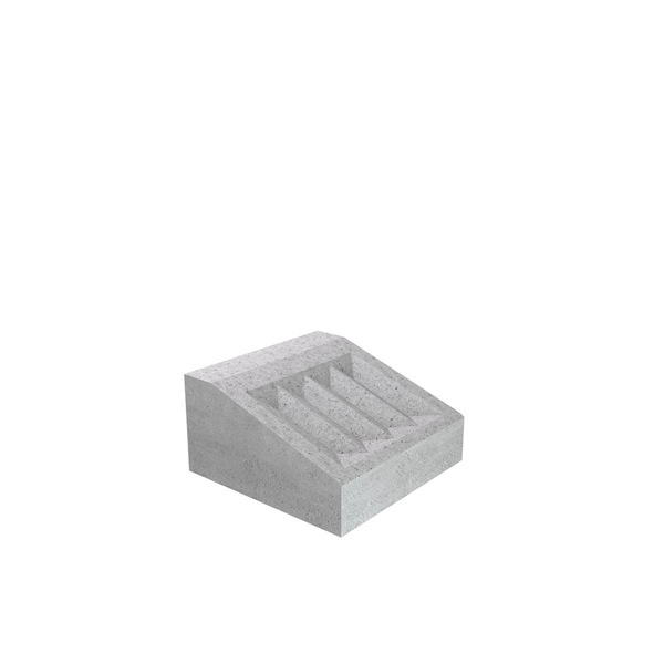 BORDURE ILOT I1 0.25 ML CE 6.0 - BETON GRIS