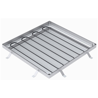 Tampon à remplir de béton ou à paver en acier galvanisé - BOTOLI TOB61 - pour boite de branchement - 700,0 mm x 700,0 mm