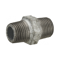 Mamelon double mâle égal - M 12 x 17 - À visser - Fer galvanisé - Noyon & Thiebault