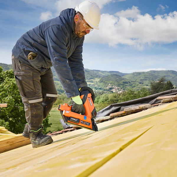 Cloueur autonome 2en1 Spit Paslode Combi Xi - bois sur bois et connecteurs métalliques - en coffret avec batterie et chargeur + 2 packs de clous