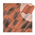 Tuile et demie en terre cuite TB-12 Tejas Borja pour rive droite  - coloris Nature rouge vieillie - 436 MM x 360 MM