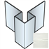 Profil d'angle extérieur symétrique pour bardage Cedral Lap - Aluminium laqué Argent C51 - longueur 3,00 M